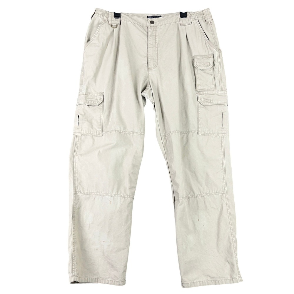 5.11 Tactical Cotton‎ Canvas Cargo Pants Khaki Military Work Utility 40x32 Mens